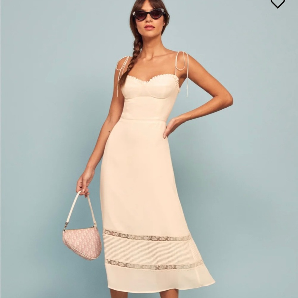 Reformation Ronan Midi Length Dress: Size 6